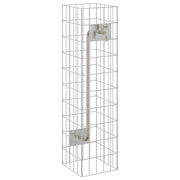 Vidaxl gabion kraan 4 st zilver 25 x 25 x 100 cm gegalvaniseerd staal - afbeelding 2