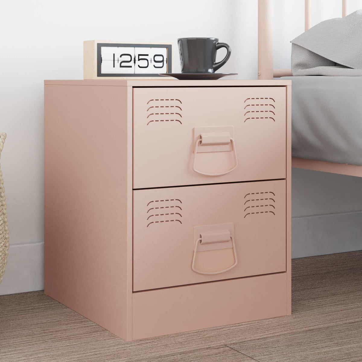 Vidaxl kast handvatten 2 st roze 85 x 45 mm metaal