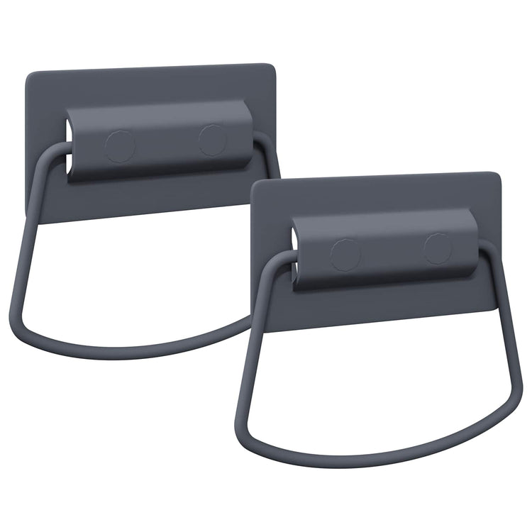 Vidaxl kast handvatten 2 st antraciet 85 x 45 mm metaal