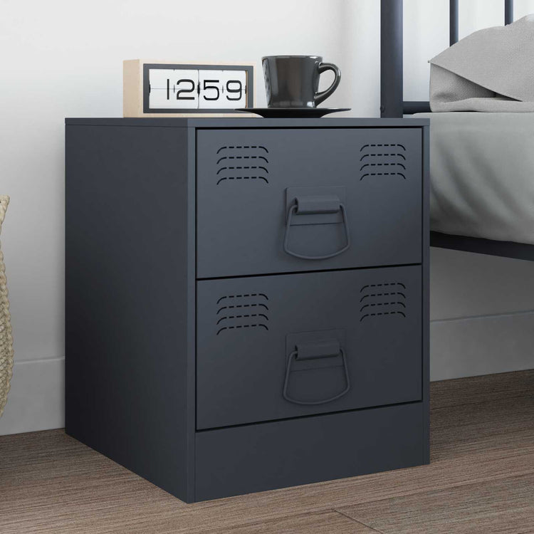 Vidaxl kast handvatten 12 st antraciet 85 x 45 mm metaal