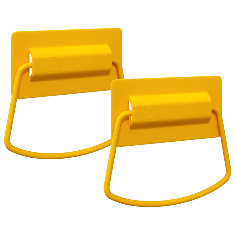 Vidaxl kast handvatten 2 st mosterdgeel 85 x 45 mm metaal