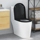 Vidaxl toiletzitting zwart 48 x 36,5 x 4,5 cm polypropyleen