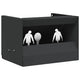 Vidaxl kogel trap box zwart 29 x 22 x 20 cm staal