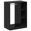 Vidaxl kledingkast met plank met opslag zwart eiken 77 x 48 x 102 cm
