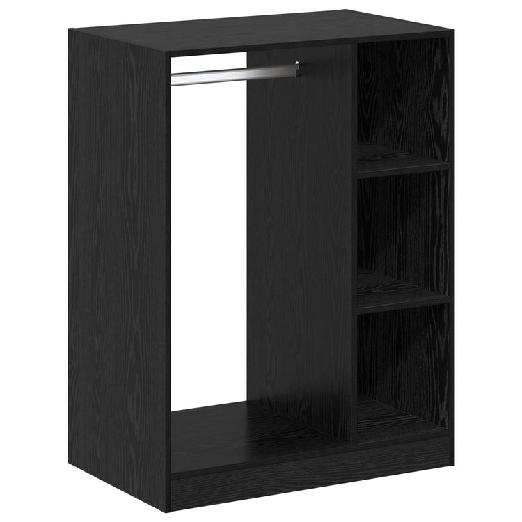 Vidaxl kledingkast zwart eiken 77 x 48 x 102 cm bewerkt hout