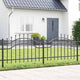 Vidaxl tuinhek woerden 240 x 115 cm poedergecoat staal grijs