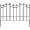 Vidaxl tuinhek grijs 240 x 190 cm poedergecoat staal