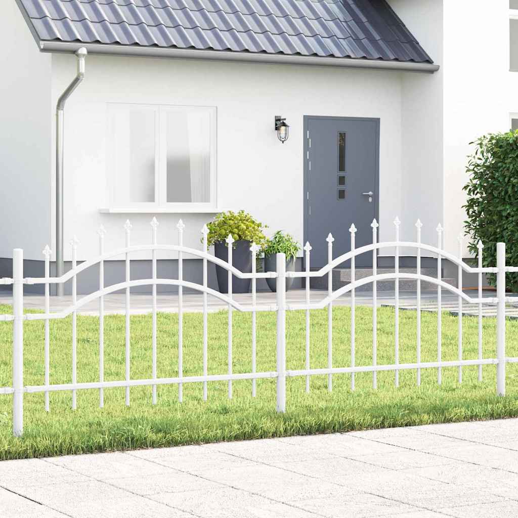 Vidaxl tuinhek woerden 240 x 115 cm poedergecoat staal wit