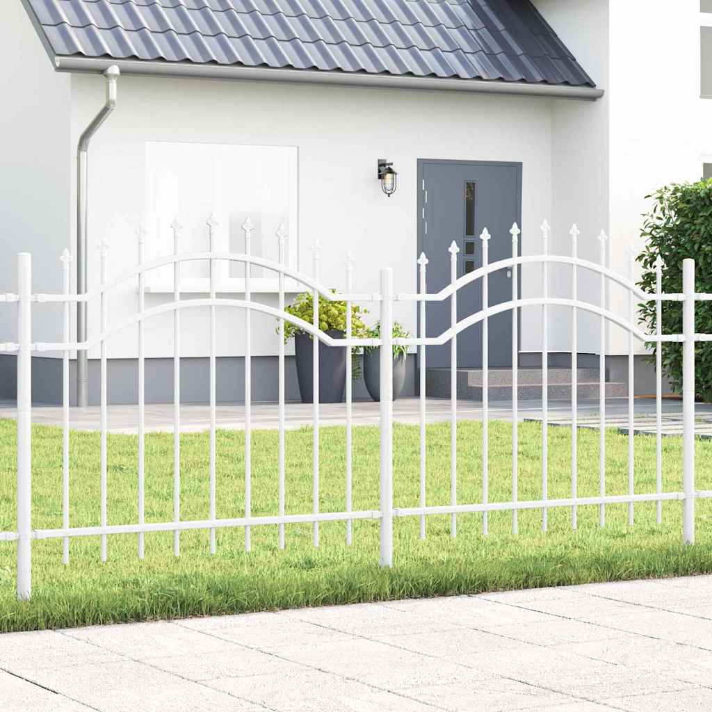 Vidaxl tuinhek woerden 240 x 140 cm poedergecoat staal wit