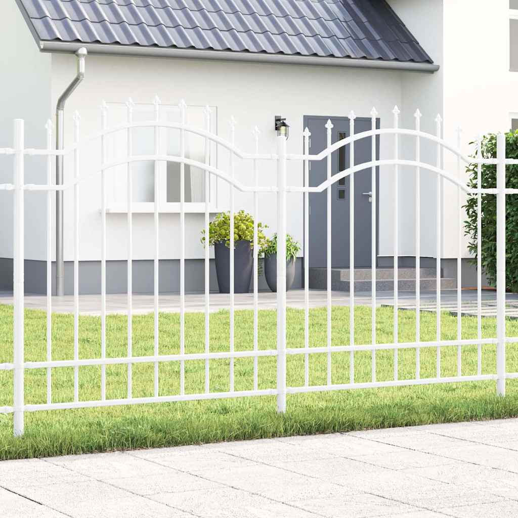 Vidaxl tuinhek woerden 240 x 165 cm poedergecoat staal wit