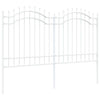 Vidaxl tuinhek wit 240 x 165 cm poedergecoat staal