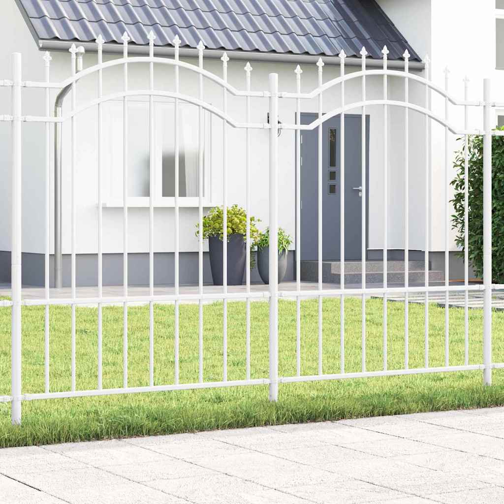 Vidaxl tuinhek woerden 240 x 190 cm poedergecoat staal wit