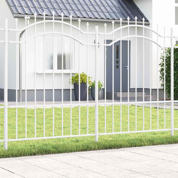 Vidaxl tuinhek woerden 240 x 190 cm poedergecoat staal wit