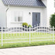 Vidaxl tuinhek kampen 240 x 118 cm poedergecoat staal wit