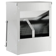 Vidaxl konijnenvoer zilver 20 x 12,5 x 25 cm 3 kg gegalvaniseerd staal - afbeelding 2