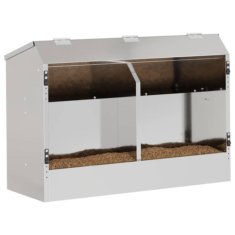 Vidaxl konijnenvoer zilver 64,5 x 25,5 x 45,5 cm 6 kg