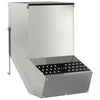 Vidaxl konijnenvoer zilver 17,5 x 26 x 28,5 cm gegalvaniseerd staal