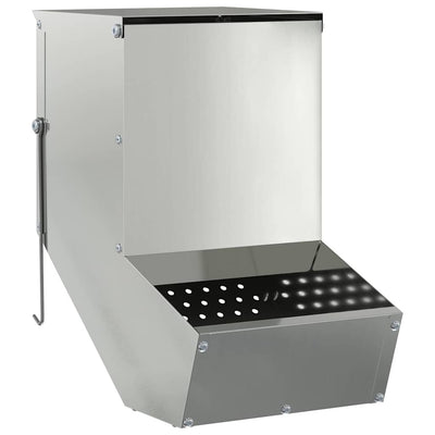 Vidaxl konijnenvoer zilver 17,5 x 26 x 28,5 cm 1,5 kg