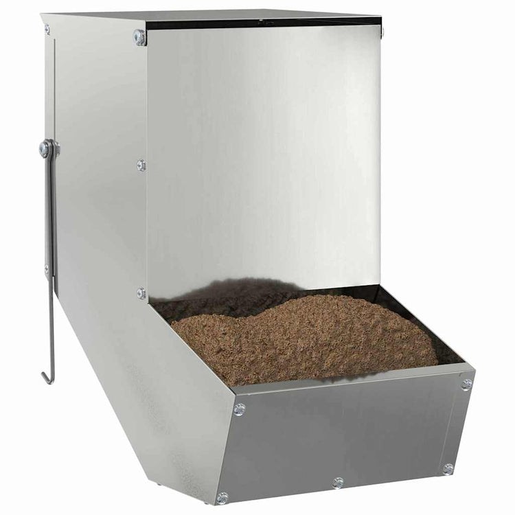 Vidaxl konijnenvoer zilver 17,5 x 26 x 28,5 cm 1,5 kg