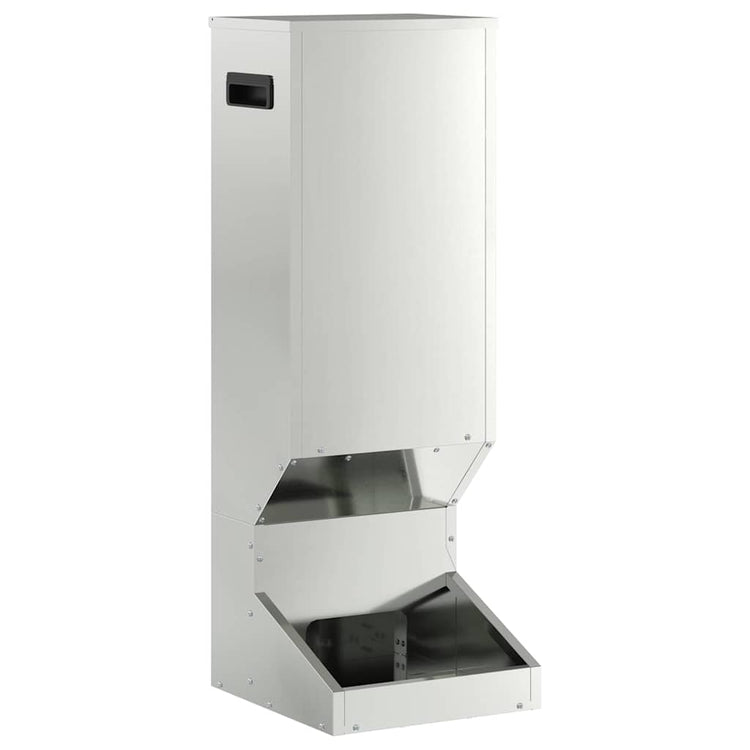 Vidaxl hertenvoerbak zilver 28 x 30 x 80 cm 3 kg gegalvaniseerd staal