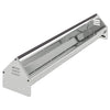 Vidaxl kippen voederbak zilver 108 x 20,5 x 20 cm gegalvaniseerd staal