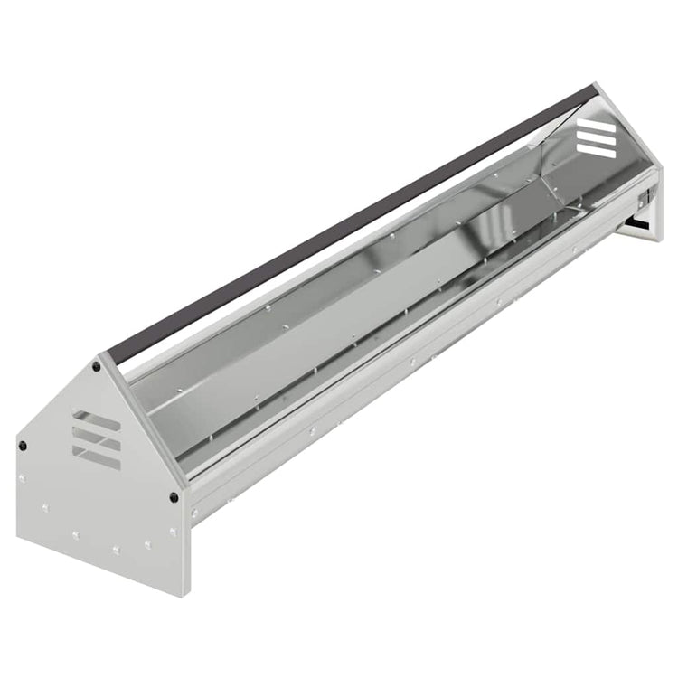 Vidaxl kippen voederbak zilver 108 x 20,5 x 20 cm 5 kg