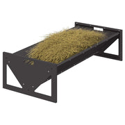 Vidaxl voederbak voor vee zwart 108 x 50 x 28 cm 10 kg - afbeelding 3