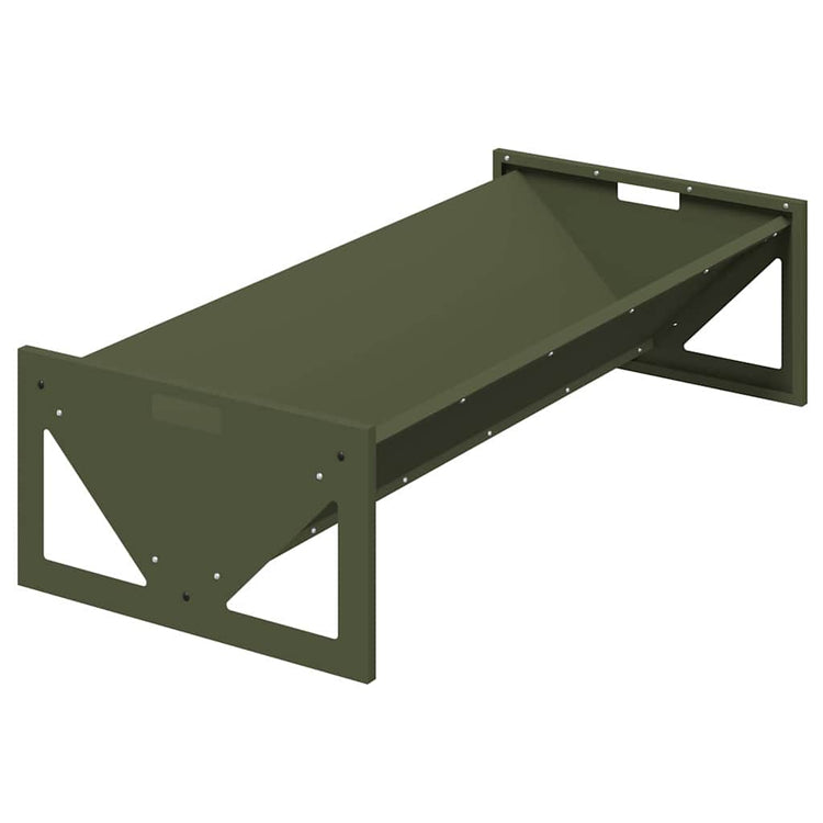 Vidaxl voederbak voor vee olijfgroen 108 x 50 x 28 cm 10 kg
