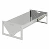 Vidaxl voederbak voor vee zilver 108 x 50 x 28 cm gegalvaniseerd staal