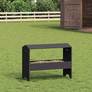 Vidaxl voederbak voor vee zwart 79 x 35 x 62 cm 15 kg - afbeelding 1