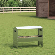 Vidaxl voederbak voor vee zilver 79 x 35 x 62 cm 15 kg - afbeelding 1