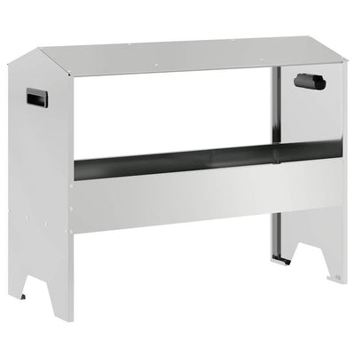 Vidaxl voederbak voor vee zilver 79 x 35 x 62 cm 15 kg