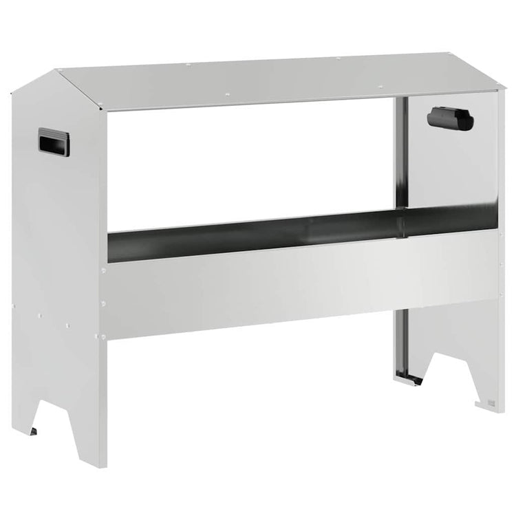 Vidaxl voederbak voor vee zilver 79 x 35 x 62 cm 15 kg
