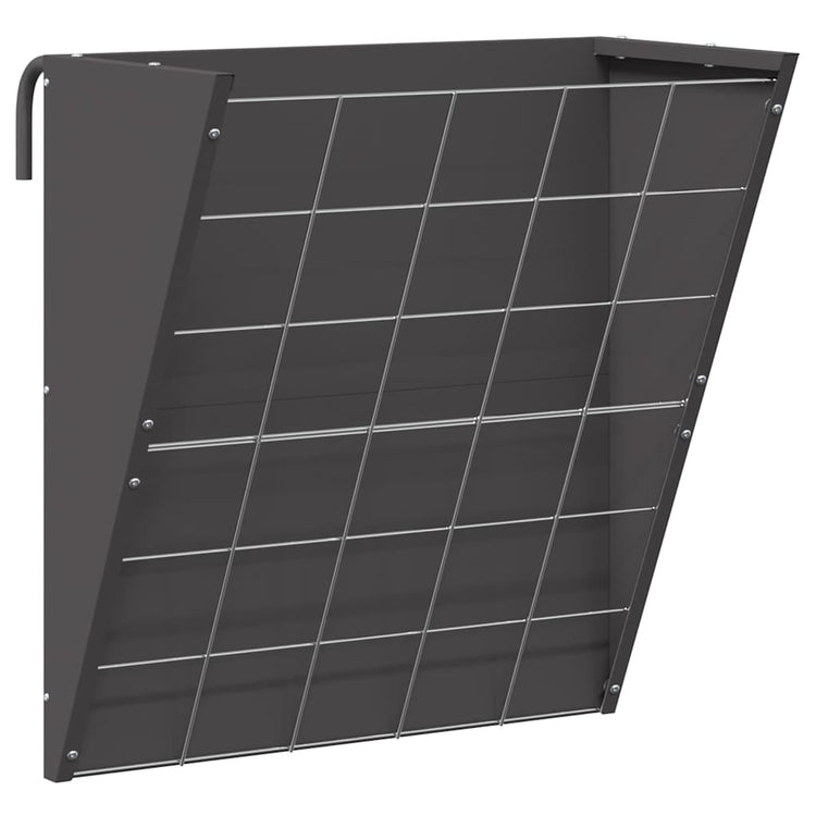 Vidaxl hangend hooi feeder zwart 61 x 33 x 66 cm 5 kg