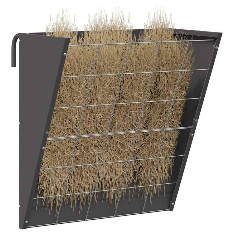 Vidaxl hangend hooi feeder zwart 61 x 33 x 66 cm 5 kg