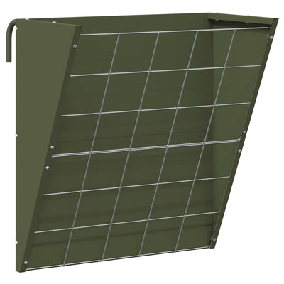 Vidaxl hangend hooi feeder olijf groen 61 x 33 x 66 cm