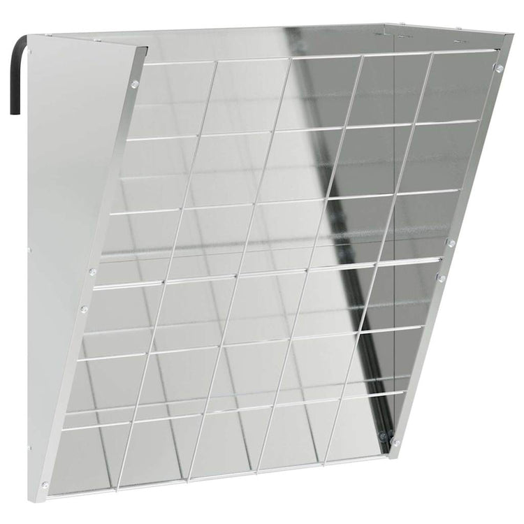Vidaxl hangend hooi feeder zilver 61 x 33 x 66 cm 5 kg