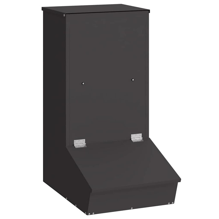 Vidaxl varkensvoeder zwart 55 x 38 x 76 cm 20 kg koudgewalst staal
