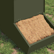Vidaxl varkensvoeder olijf groen 55 x 38 x 76 cm 20 kg - afbeelding 3