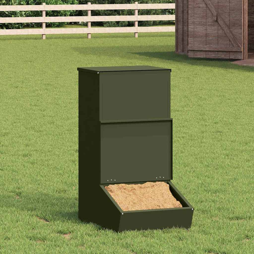 Vidaxl varkensvoeder olijf groen 55 x 38 x 76 cm 20 kg
