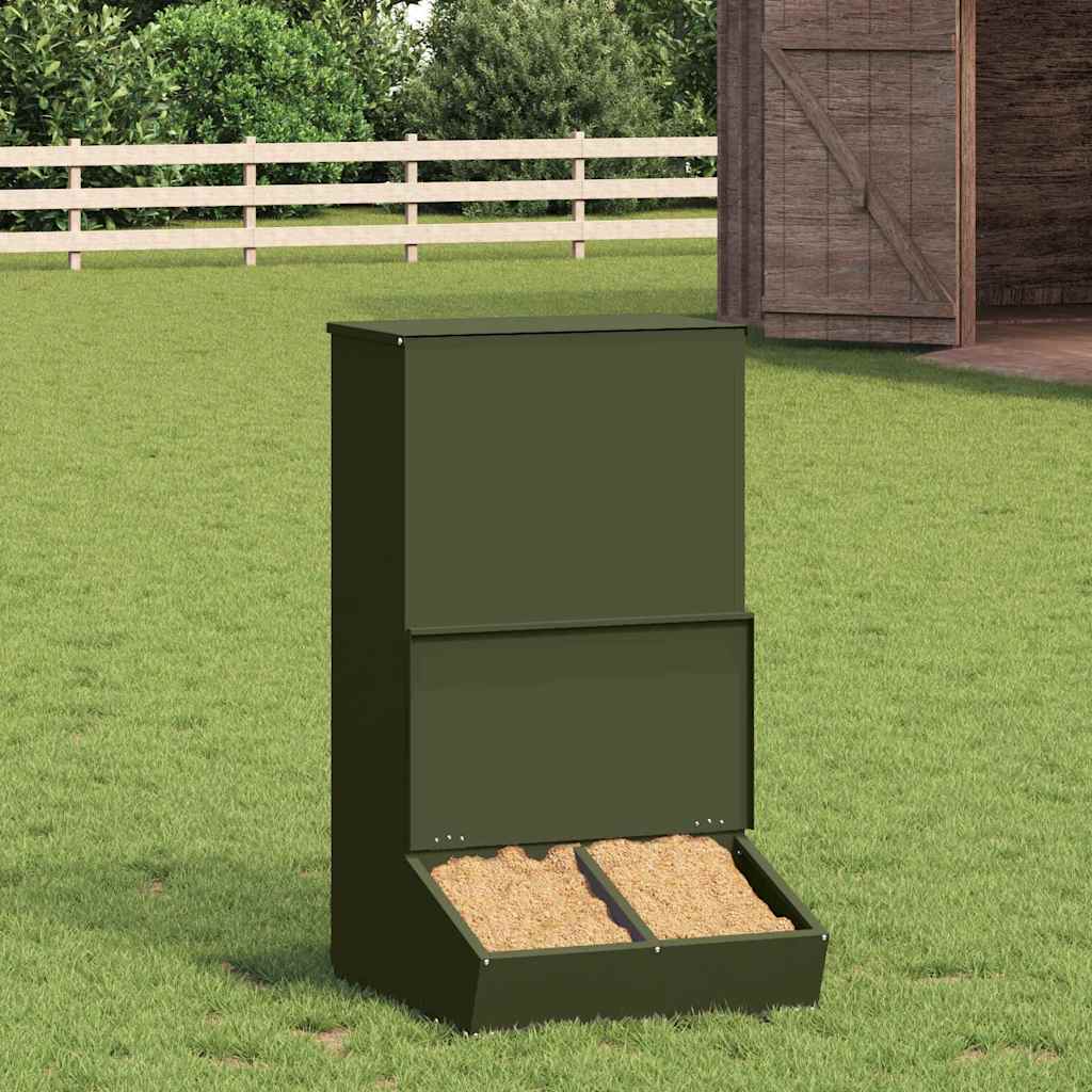 Vidaxl varkensvoeder olijf groen 55 x 51 x 91,5 cm 20 kg