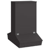 Vidaxl varkensvoeder zwart 82 x 51 x 91,5 cm koudgewalst staal