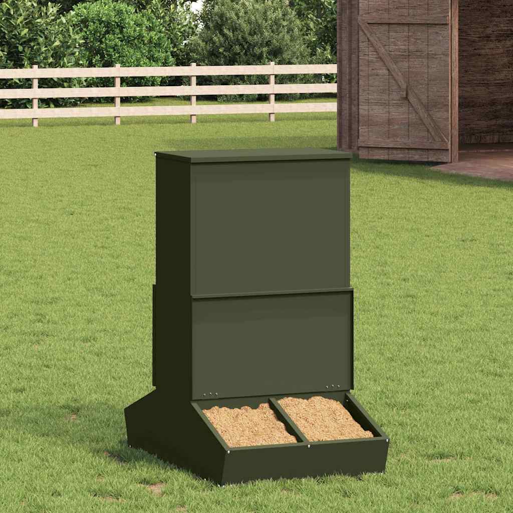 Vidaxl varkensvoeder olijf groen 82 x 51 x 91,5 cm 20 kg