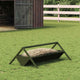Vidaxl voederbak voor vee olijfgroen 111 x 76 x 38 cm 10 kg