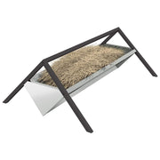 Vidaxl voederbak voor vee zilver 111 x 76 x 38 cm 10 kg - afbeelding 3