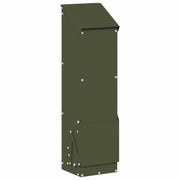 Vidaxl kip voerbak olijf groen 13 x 12 x 51 cm koudgewalst staal - afbeelding 2