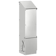 Vidaxl kip voerbak zilver 13 x 12 x 51 cm gegalvaniseerd staal - afbeelding 2