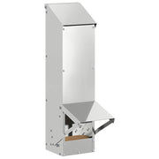 Vidaxl kip voerbak zilver 13 x 12 x 51 cm gegalvaniseerd staal - afbeelding 3