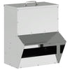 Vidaxl kip voerbak zilver 20 x 25 x35 cm gegalvaniseerd staal