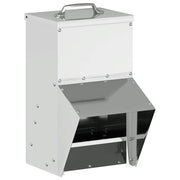 Vidaxl kip voerbak zilver 20 x 25 x35 cm gegalvaniseerd staal - afbeelding 2